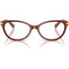 imageCOACH Womens Hc6245f Low Bridge Fit Square Prescription Eyewear FramesTransparent BrownDemo Lens