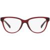 imageCoach Womens Hc6202u Universal Fit Square Prescription Eyewear FramesTransparent RedDemo Lens