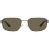 imageCoach Womens Hc7149 Rectangular SunglassesShiny GunmetalBrown Solid