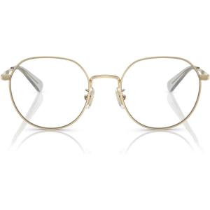 imageCOACH Womens Hc5175 Round Prescription Eyewear FramesShiny Light GoldDemo Lens