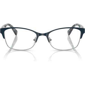 imageCOACH Womens Hc5176 Rectangular Prescription Eyewear FramesSilverBlueDemo Lens