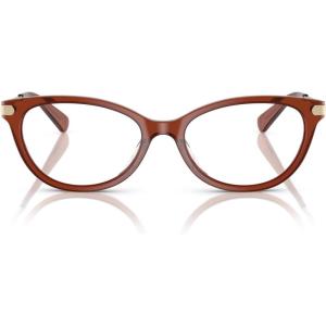 imageCOACH Womens Hc6245f Low Bridge Fit Square Prescription Eyewear FramesTransparent BrownDemo Lens