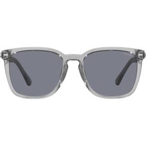 imageCoach Mens Hc8354u Universal Fit Square SunglassesTransparent GreyDark Blue Solid