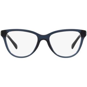 imageCoach Womens Hc6202u Universal Fit Square Prescription Eyewear FramesTransparent BlueDemo Lens