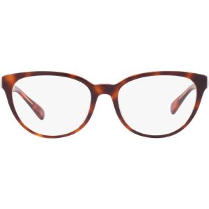 imageCoach Womens Hc6210u Universal Fit Round Prescription Eyewear FramesTortoiseTransparent PinkDemo Lens