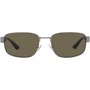 imageCoach Womens Hc7149 Rectangular SunglassesShiny GunmetalBrown Solid
