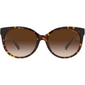 imageCoach Womens Hc8321 Square SunglassesDark TortoiseBrown Gradient
