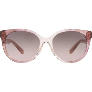 imageCoach Womens Hc8321 Square SunglassesTransparent Pink OmbreBrown Pink Gradient