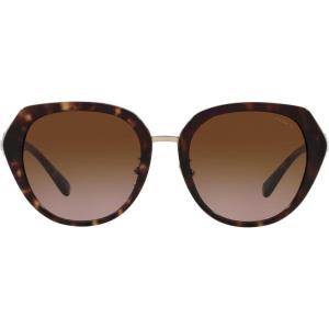 imageCoach Womens Hc8331 Round SunglassesDark TortoiseBrown Gradient