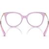 imageCOACH Womens HC6125 Square Prescription Eyewear Frames Transparent AmethystDemo Lens 53 mm