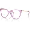 imageCOACH Womens HC6125 Square Prescription Eyewear Frames Transparent AmethystDemo Lens 53 mm