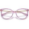 imageCOACH Womens HC6125 Square Prescription Eyewear Frames Transparent AmethystDemo Lens 53 mm