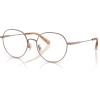 imageCOACH Womens Hc5180td Round Prescription Eyewear FramesSatin SandDemo Lens