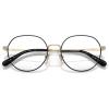 imageCOACH Womens Hc5180td Round Prescription Eyewear FramesShiny Light GoldBlackDemo Lens
