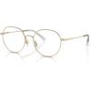 imageCOACH Womens Hc5180td Round Prescription Eyewear FramesShiny Light GoldDemo Lens