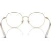 imageCOACH Womens Hc5180td Round Prescription Eyewear FramesShiny Light GoldDemo Lens