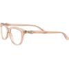 imageCoach HC6155F Low Bridge Fit Prescription Eyewear Frames Transparent PeachDemo Lens 53 mm