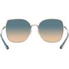 imageCoach HC7133 Sunglasses Shiny Light GoldBlue Yellow Gradient 57 mm