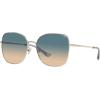 imageCoach HC7133 Sunglasses Shiny Light GoldBlue Yellow Gradient 57 mm
