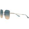 imageCoach HC7133 Sunglasses Shiny Light GoldBlue Yellow Gradient 57 mm