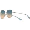 imageCoach HC7133 Sunglasses Shiny Light GoldBlue Yellow Gradient 57 mm