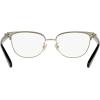 imageCoach Womens Hc5130 Rectangular Prescription Eyewear FramesBlackShiny Light GoldDemo Lens