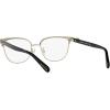 imageCoach Womens Hc5130 Rectangular Prescription Eyewear FramesBlackShiny Light GoldDemo Lens