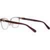 imageCoach Womens Hc5130 Rectangular Prescription Eyewear FramesBurgundyShiny Rose GoldDemo Lens