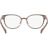 imageCoach Womens Hc5156 Square Prescription Eyewear FramesShiny Dark BrownDemo Lens