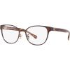 imageCoach Womens Hc5156 Square Prescription Eyewear FramesShiny Dark BrownDemo Lens