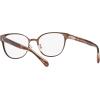 imageCoach Womens Hc5156 Square Prescription Eyewear FramesShiny Dark BrownDemo Lens