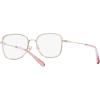 imageCoach Womens Hc5160d Square Prescription Eyewear FramesShiny Light GoldPinkDemo Lens
