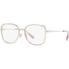 imageCoach Womens Hc5160d Square Prescription Eyewear FramesShiny Light GoldPinkDemo Lens