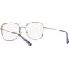 imageCoach Womens Hc5160d Square Prescription Eyewear FramesShiny Rose GoldBlackDemo Lens