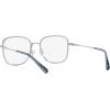 imageCoach Womens Hc5160d Square Prescription Eyewear FramesShiny SilverDemo Lens