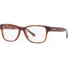 imageCoach Womens Hc6208u Universal Fit Rectangular Prescription Eyewear FramesCaramel TortoiseDemo Lens