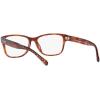 imageCoach Womens Hc6208u Universal Fit Rectangular Prescription Eyewear FramesCaramel TortoiseDemo Lens