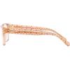 imageCoach Womens Hc6208u Universal Fit Rectangular Prescription Eyewear FramesTransparent BrownDemo Lens