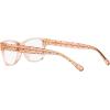 imageCoach Womens Hc6208u Universal Fit Rectangular Prescription Eyewear FramesTransparent BrownDemo Lens