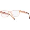 imageCoach Womens Hc6208u Universal Fit Rectangular Prescription Eyewear FramesTransparent BrownDemo Lens