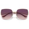 imageCoach Womens Hc7156d Square SunglassesShiny Light GoldBerry Gradient