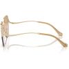imageCoach Womens Hc7156d Square SunglassesShiny Light GoldPeach Blush Gradient