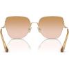 imageCoach Womens Hc7156d Square SunglassesShiny Light GoldPeach Blush Gradient