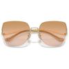 imageCoach Womens Hc7156d Square SunglassesShiny Light GoldPeach Blush Gradient