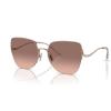 imageCoach Womens Hc7156d Square SunglassesShiny Rose GoldBrown Pink Gradient