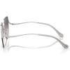imageCoach Womens Hc7156d Square SunglassesShiny SilverGrey Pink Gradient