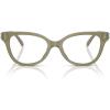 imageCOACH Womens Hc6247u Maxi C Hardware Universal Fit Square Prescription Eyewear FramesMilky MossDemo Lens