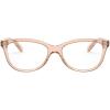 imageCoach HC6155F Low Bridge Fit Prescription Eyewear Frames Transparent PeachDemo Lens 53 mm