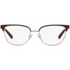 imageCoach Womens Hc5130 Rectangular Prescription Eyewear FramesBurgundyShiny Rose GoldDemo Lens