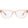 imageCoach Womens Hc6208u Universal Fit Rectangular Prescription Eyewear FramesTransparent BrownDemo Lens
